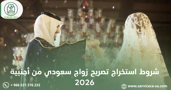 شروط استخراج تصريح زواج سعودي من أجنبية 2026
